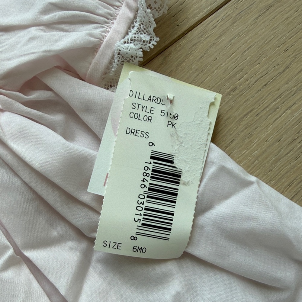 NWT 6 months- Pink Smocked Baby Dress with Bloomers - Picture 3 of 4
